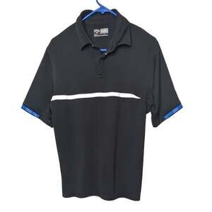 Callaway black polo style golf shirt size medium